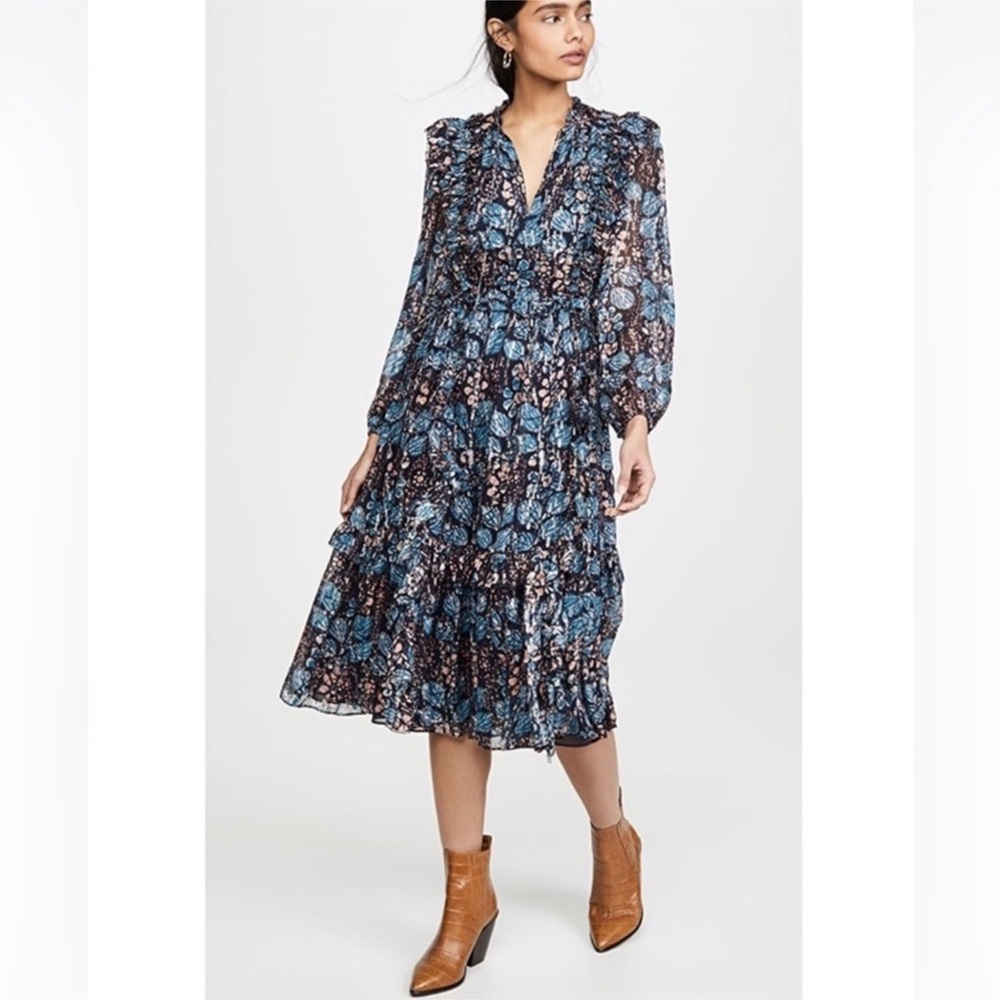 ULLA JOHNSON Seraphina Midi Dress Sz 6